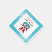 Dr. Seuss Sache 1 Sache 2 | Twins Baby Dusche Serviette (Ecke)