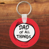 Dr. Seuss | Sache 1 Sache 2 - Vater aller Dinge Schlüsselanhänger (Rückseite)