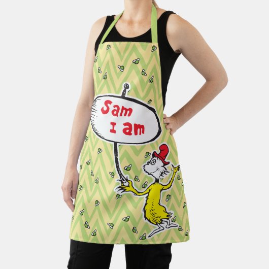 Dr. Seuss | Sam-I-Am hält Schild Schürze (InSitu)