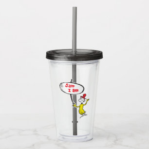 Dr. Seuss   Sam-I-Am-Holding-Zeichen Acryltrinkbecher