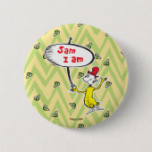 Dr. Seuss | Sam-I-Am-Holding-Zeichen Button (Vorderseite)