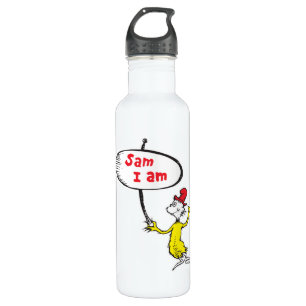 Dr. Seuss   Sam-I-Am-Holding-Zeichen Edelstahlflasche