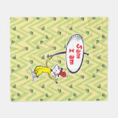 Dr. Seuss | Sam-I-Am-Holding-Zeichen Fleecedecke (Vorderseite (Horizontal))