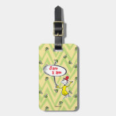 Dr. Seuss | Sam-I-Am-Holding-Zeichen Gepäckanhänger (Vorderseite vertikal)