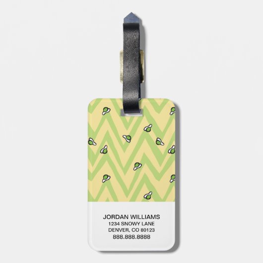 Dr. Seuss | Sam-I-Am-Holding-Zeichen Gepäckanhänger (Rückseite vertikal)