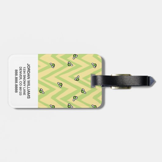 Dr. Seuss | Sam-I-Am-Holding-Zeichen Gepäckanhänger (Rückseite horizontal)