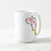 Dr. Seuss | Sam-I-Am-Holding-Zeichen Kaffeetasse (VorderseiteRechts)