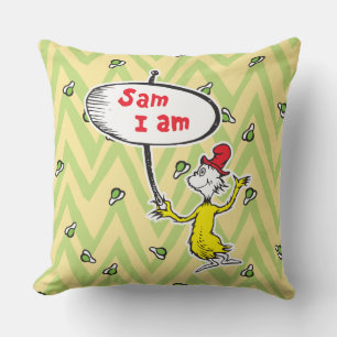 Dr. Seuss  Sam-I-Am-Holding - Zeichen Kissen