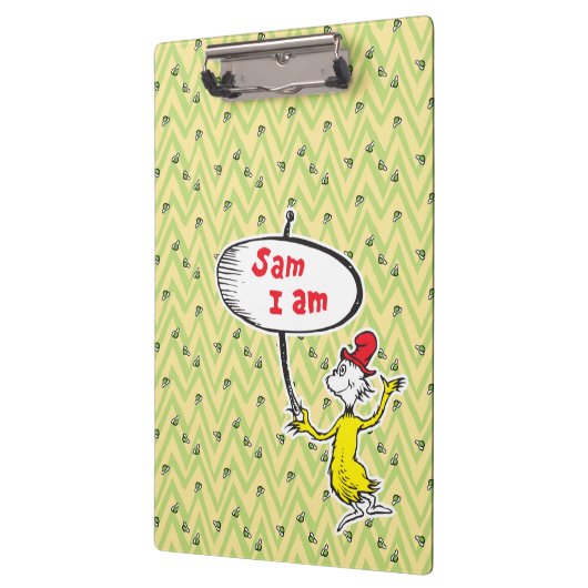 Dr. Seuss | Sam-I-Am-Holding-Zeichen Klemmbrett (Links)