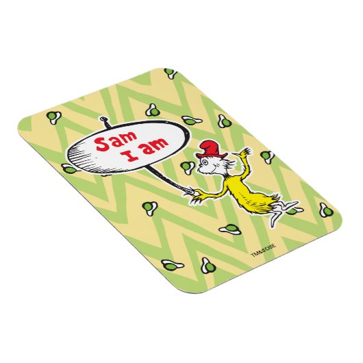 Dr. Seuss | Sam-I-Am-Holding-Zeichen Magnet (Rechte Seite)