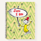 Dr. Seuss | Sam-I-Am-Holding-Zeichen Notizblock (Vorderseite)
