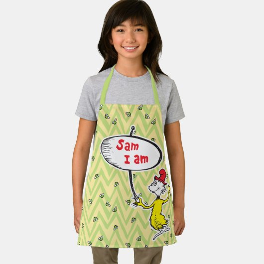 Dr. Seuss | Sam-I-Am-Holding-Zeichen Schürze (Insitu)