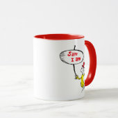 Dr. Seuss | Sam-I-Am-Holding-Zeichen Tasse (VorderseiteRechts)