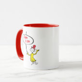 Dr. Seuss | Sam-I-Am-Holding-Zeichen Tasse (Vorderseite Links)