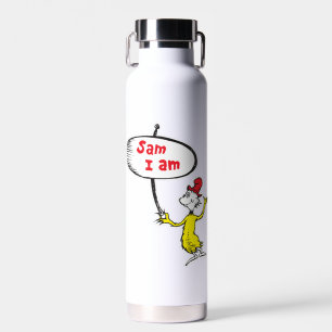 Dr. Seuss   Sam-I-Am-Holding-Zeichen Trinkflasche