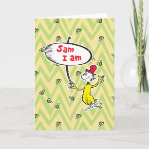 Dr. Seuss   Sam-I-Am mit Schild Karte