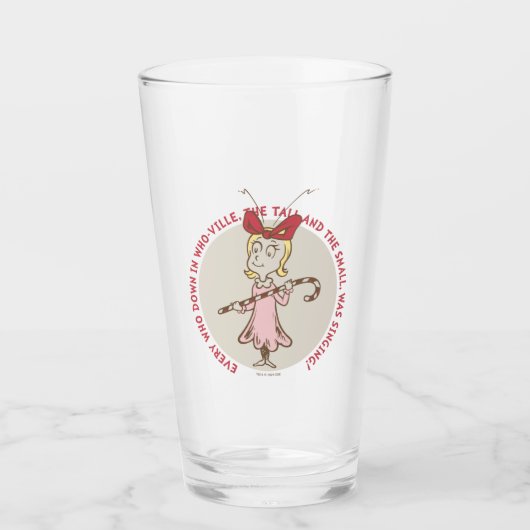 Dr. Seuss | Schnürsenkel | Cindy-Lou Who - Niedlic Glas (Vorderseite)