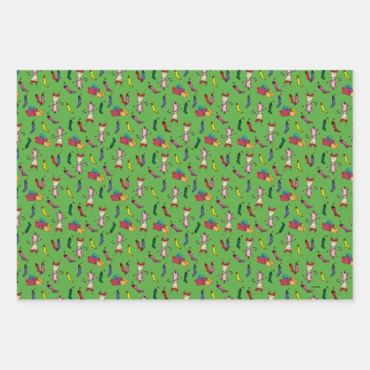 Dr. Seuss | Schnürsenkel | Cindy-Lou Who Pattern Geschenkpapier Set (Vorderseite 3)