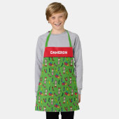 Dr. Seuss | Schnürsenkel | Cindy-Lou Who Pattern Schürze (Getragen)