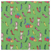 Dr. Seuss | Schnürsenkel | Cindy-Lou Who Pattern Stoff (Nahaufnahme)