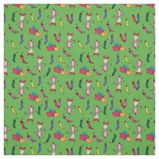 Dr. Seuss | Schnürsenkel | Cindy-Lou Who Pattern Stoff (Muster)