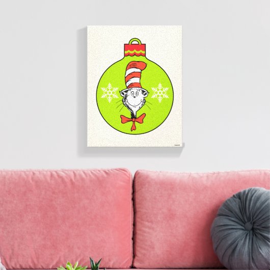Dr. Seuss | Schnürsenkel | Katze im Hutschmuck Leinwanddruck (Insitu (Wohnzimmer))