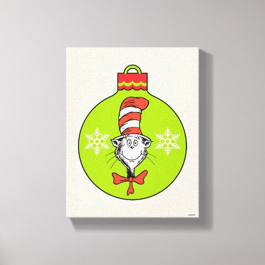 Dr. Seuss | Schnürsenkel | Katze im Hutschmuck Leinwanddruck (Vorderseite)