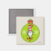 Dr. Seuss | Schnürsenkel | Katze im Hutschmuck Magnet (Vorderseite/Rückseite)