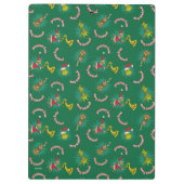 Dr. Seuss | Schnürsenkel | Merry Grinchmas Pattern Klemmbrett (Rückseite)