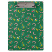 Dr. Seuss | Schnürsenkel | Merry Grinchmas Pattern Klemmbrett (Vorderseite)