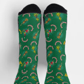 Dr. Seuss | Schnürsenkel | Merry Grinchmas Pattern Socken (Oben)