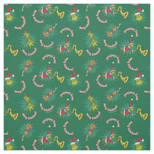 Dr. Seuss | Schnürsenkel | Merry Grinchmas Pattern Stoff (Muster)