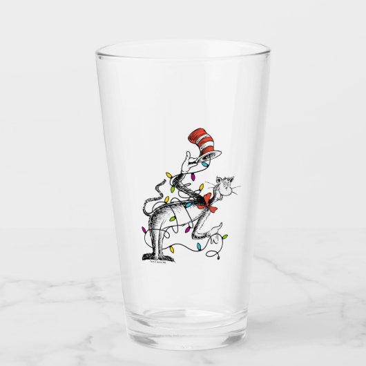 Dr. Seuss | Schnürsenkel | Mischous Cat in the Hat Glas (Vorderseite)