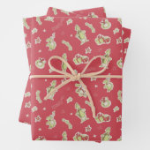 Dr. Seuss | Schnürsenkel | Rotes Weihnachtsmuster Geschenkpapier Set (Beispiel)