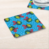 Dr. Seuss | Schnürsenkel | Weihnachtsmuster Rechteckiger Pappuntersetzer (angewinkelt)