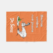 Dr. Seuss Spanische Grüne Eier mit Schinken Fleecedecke (Vorderseite (Horizontal))