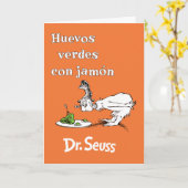 Dr. Seuss Spanische Grüne Eier mit Schinken Karte (Gelbe Blume)