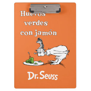 Dr. Seuss Spanische Grüne Eier mit Schinken Klemmbrett