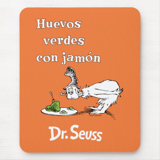 Dr. Seuss Spanische Grüne Eier mit Schinken Mousepad (Vorne)