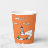 Dr. Seuss Spanische Grüne Eier mit Schinken Pappbecher (Rückseite)