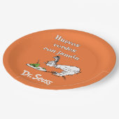 Dr. Seuss Spanische Grüne Eier mit Schinken Pappteller (Schrägansicht)