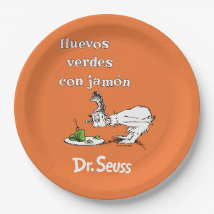Dr. Seuss Spanische Grüne Eier mit Schinken Pappteller
