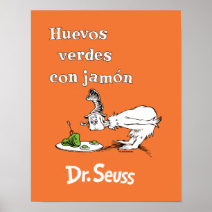 Dr. Seuss Spanische Grüne Eier mit Schinken Poster