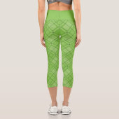 Dr. Seuss | St. Patrick's Day Kariert Pattern Capri Leggings (Rückseite)