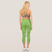 Dr. Seuss | St. Patrick's Day Kariert Pattern Capri Leggings (Rückseite)