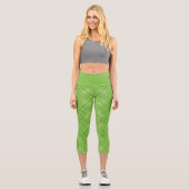 Dr. Seuss | St. Patrick's Day Kariert Pattern Capri Leggings (Vorderseite)