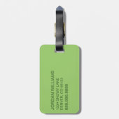 Dr. Seuss | St. Patrick's Day Kariert Pattern Gepäckanhänger (Rückseite vertikal)