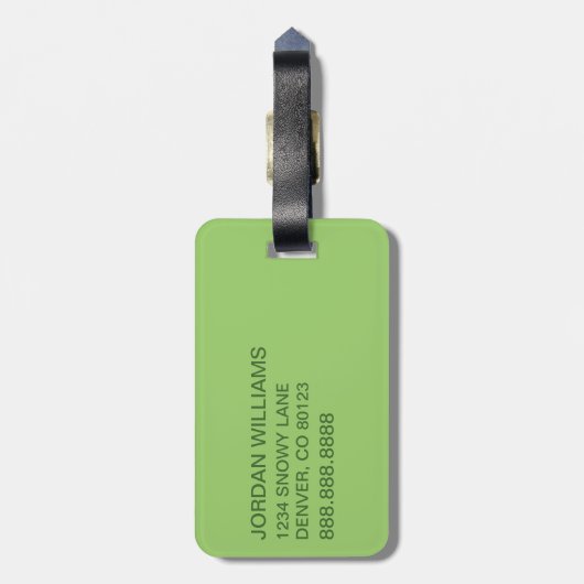 Dr. Seuss | St. Patrick's Day Kariert Pattern Gepäckanhänger (Rückseite vertikal)