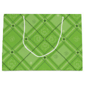 Dr. Seuss | St. Patrick's Day Kariert Pattern Große Geschenktüte (Vorderseite)