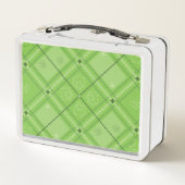 Dr. Seuss | St. Patrick's Day Kariert Pattern Metall Brotdose (Rückseite)